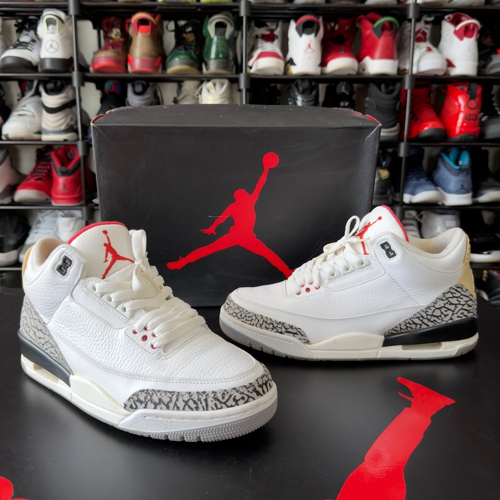 2011 Air Jordan 3 Retro ‘White Cement’ Size 8 Mens NO ORIGINAL BOX